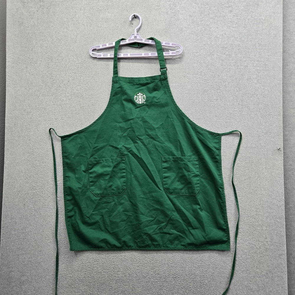 Starbucks Green Embroidered Apron Logo